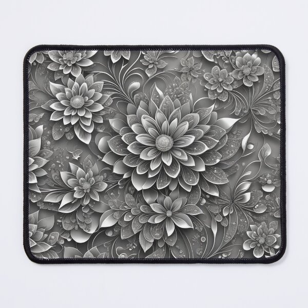 Item preview, silver flowers designed and sold by In-Spirit24.