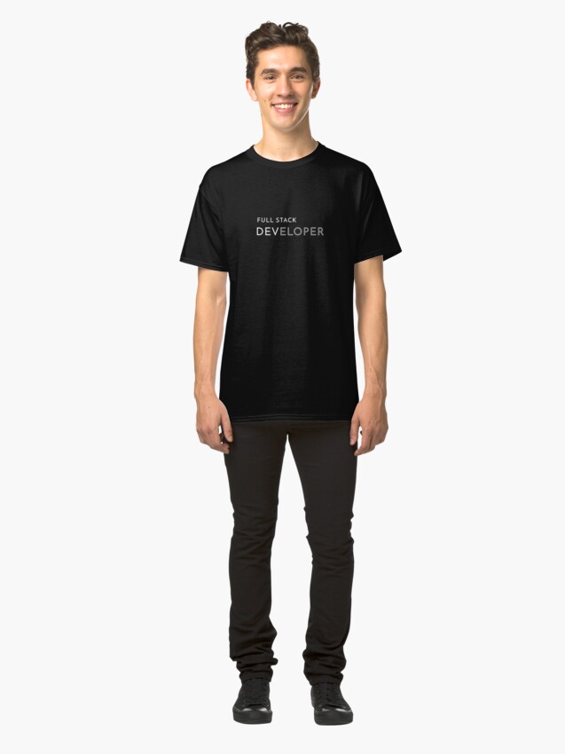 Alternate view of Full Stack Developer Classic T-Shirt