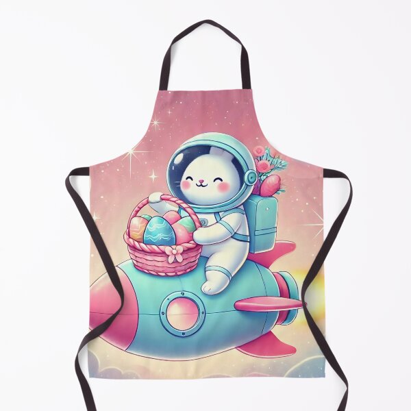 Item preview, Easter Bunny Astronaut on a Rocket Ride designed and sold by MadameSayCheese.