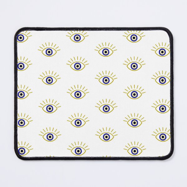 Item preview, Minimalist Blue and Gold Evil Eye designed and sold by PapuruDesigns.