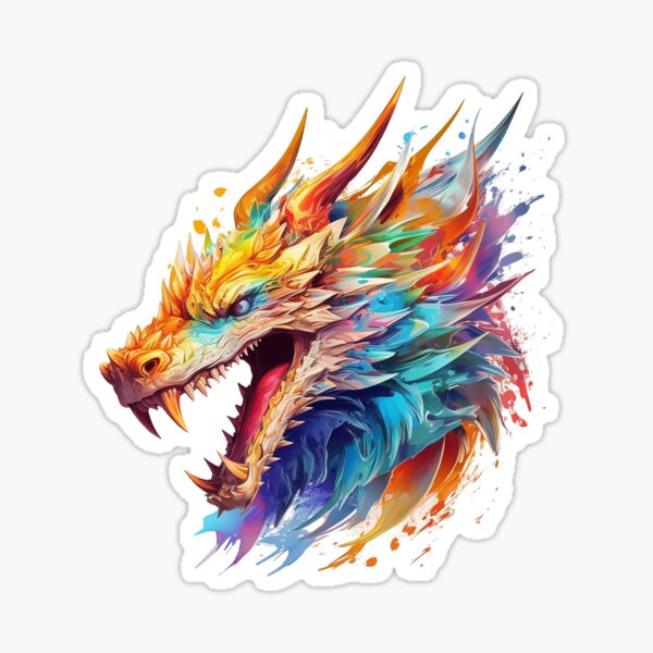 Artikel-Vorschau von Drache | Reptil | Wildtier | Tier | Zoo | Tierwelt | Lebensstil | Kräftige Farben | Aquarell, designt und verkauft von mwinter2205.