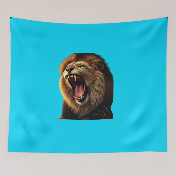 Item preview, Ferociously Yawning Lion designed and sold by annenambiro.