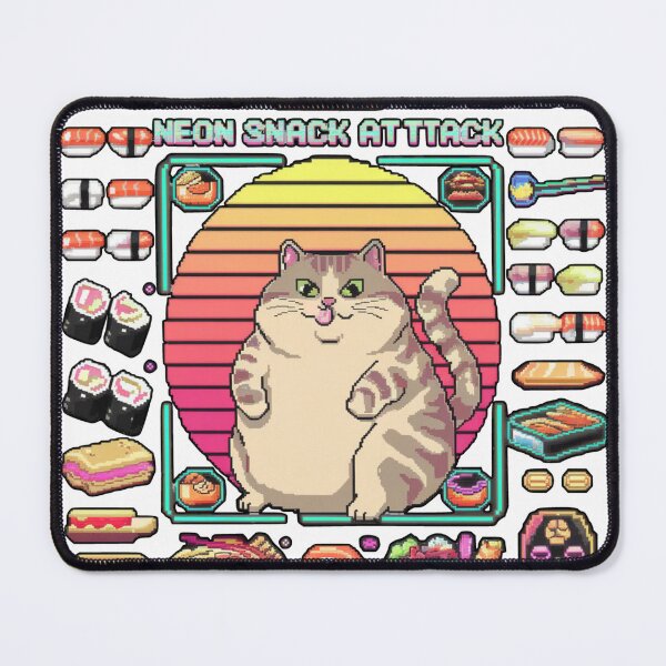Item preview, Neon Snack Attack designed and sold by ChonkingHazard.