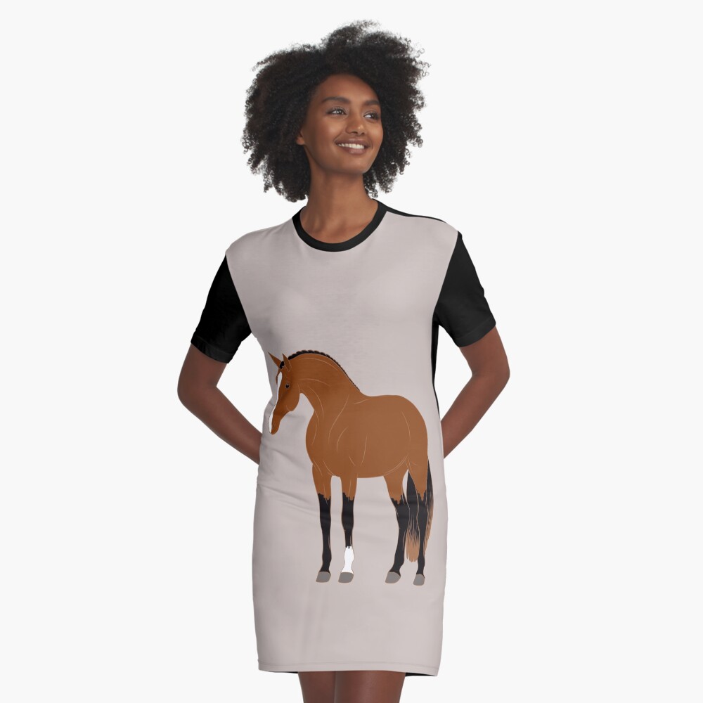 Aperçu de l'œuvre Robe t-shirt créée et vendue par WebEquitation.