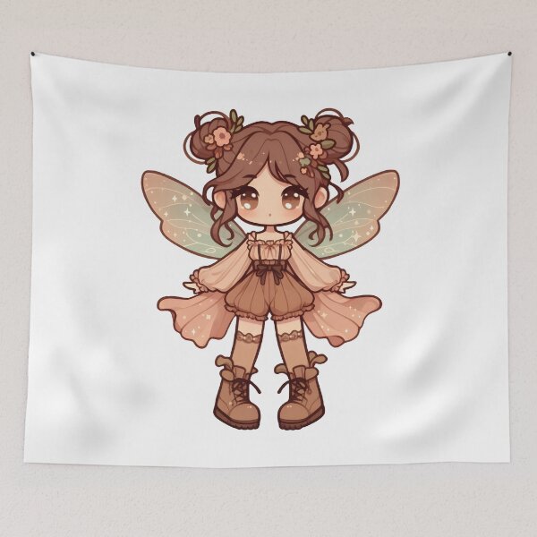 Item preview, Kawaii Fairycore Cottagecore Fairy Girl designed and sold by AnmitsuArt.