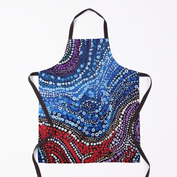 Item preview, Aboriginal Inspired Dot Art - Water Stream Between Lava designed and sold by GrinGalore.