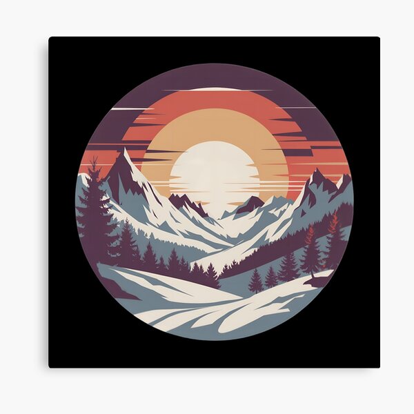 Item preview, Snowy sunset designed and sold by Abiha Ali.