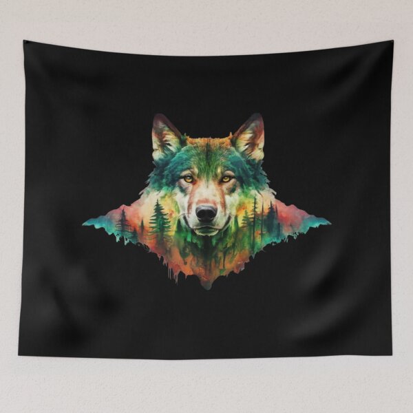 Item preview, “Watercolor Wolf - The Magical Art of Nature”. designed and sold by Tomasz  Siennicki.