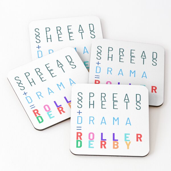 Item preview, Spreadsheets + Drama = Roller Derby designed and sold by mxscouticus.