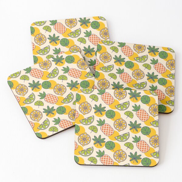 Item preview, pineapple and lemon slices, pattern designed and sold by Mauswohn.