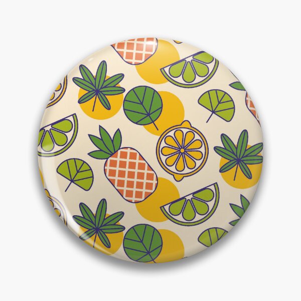 Item preview, pineapple and lemon slices, pattern designed and sold by Mauswohn.