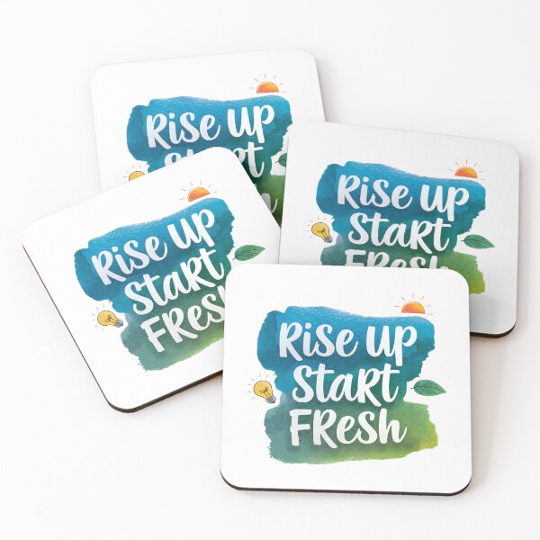 Item preview, Rise up. Start fresh. - Cute Watercolor Motivational Quotes designed and sold by RiceArtShop.