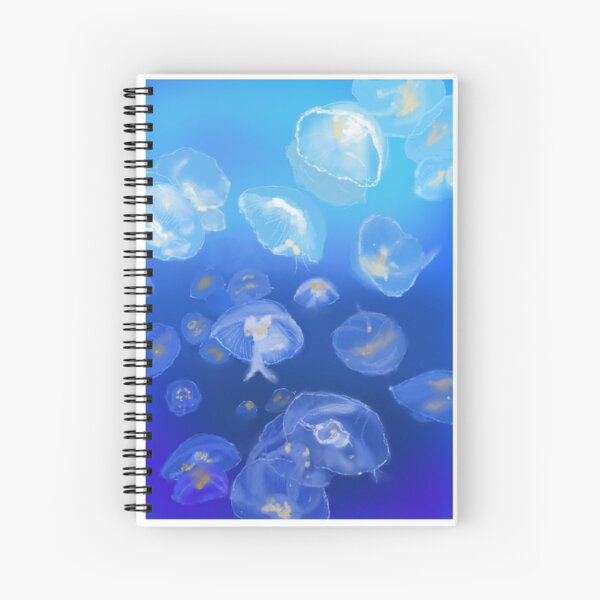 Item preview, Glowing Jellyfish - Serene Blue Digital Art designed and sold by PurpleCatAu.