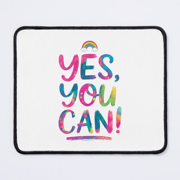 Item preview, Copy of Yes, you can! - Cute Watercolor Motivational Quotes designed and sold by RiceArtShop.