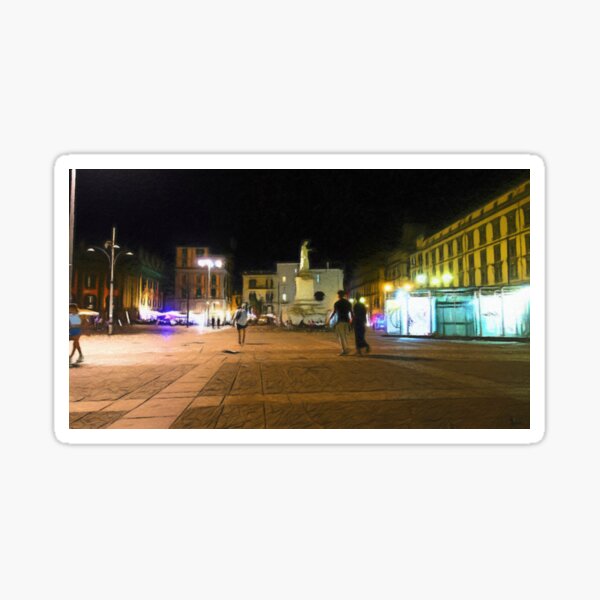 Item preview, Piazza Dante in the night designed and sold by Bradipino.