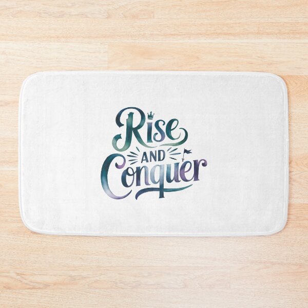 Item preview, Rise And Conquer - Cute Watercolor Motivational Quotes designed and sold by RiceArtShop.