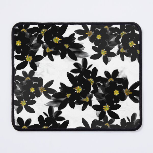 Item preview, Yellow and Black Floral Pattern designed and sold by Siene Browne.