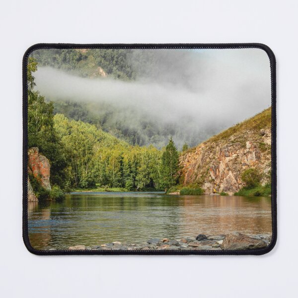 Item preview, Golden Hour Mountain River – Nature Photography Print designed and sold by PixelBirch.