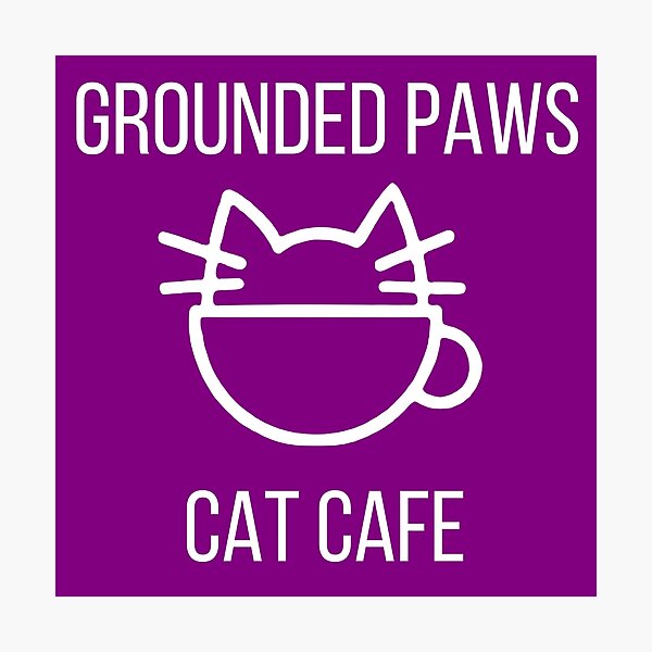 Item preview, GROUNDED PAWS CAT CAFE designed and sold by GroundedPaws.