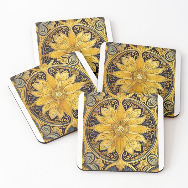 Item preview,  Yellow and green Kashmir pattern -4- designed and sold by Dutchie-in-Gemany.