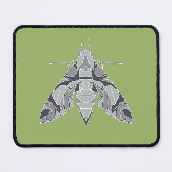 Item preview, inverted black and white oleander Moth designed and sold by Moth-Oak.