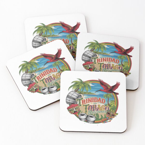 Item preview, Trinidad and Tobago Welcomes Flag Map Port of Spain, Pitch Lake designed and sold by AnimalsDH305.