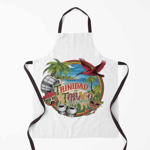 Item preview, Trinidad and Tobago Welcomes Flag Map Port of Spain, Pitch Lake designed and sold by AnimalsDH305.