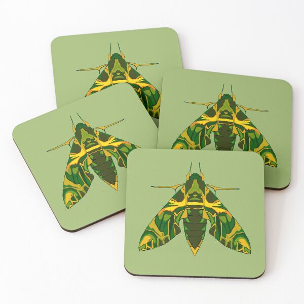 Item preview, detailed oleander Moth art nouveau designed and sold by Moth-Oak.