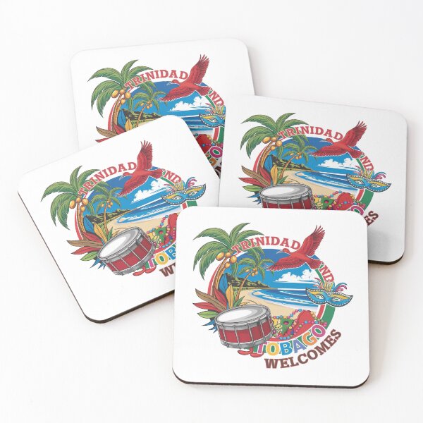 Item preview, Trinidad and Tobago Welcomes Flag Map Port of Spain, Pitch Lake designed and sold by AnimalsDH305.