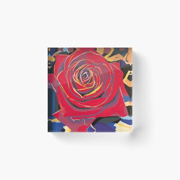 Item preview, Love in Bloom - Red Rose Painting designed and sold by PurpleCatAu.