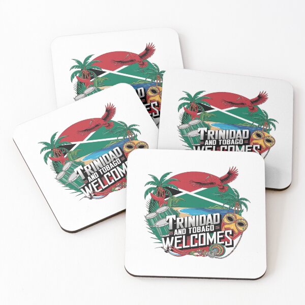 Item preview, Trinidad and Tobago Welcomes Flag Map Port of Spain, Pitch Lake designed and sold by AnimalsDH305.