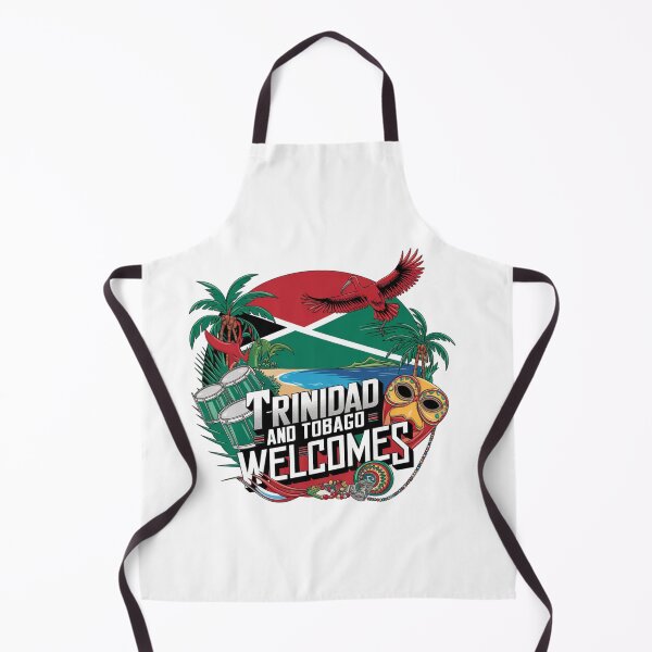 Item preview, Trinidad and Tobago Welcomes Flag Map Port of Spain, Pitch Lake designed and sold by AnimalsDH305.
