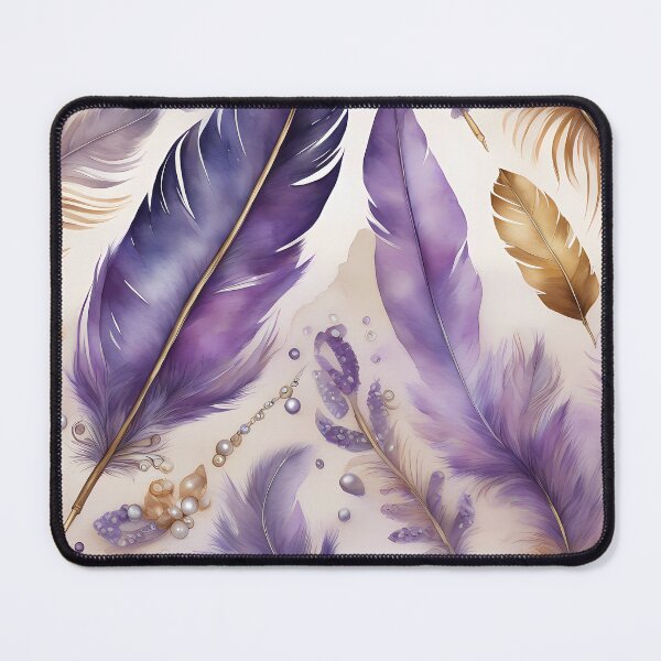 Item preview, Purple and Golden Feathers designed and sold by CalmnessbyChoice.