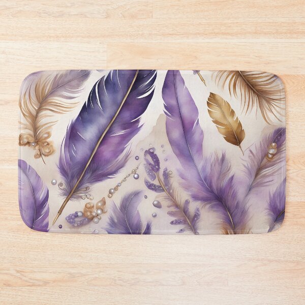 Item preview, Purple and Golden Feathers designed and sold by CalmnessbyChoice.