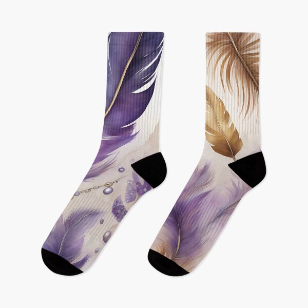 Item preview, Purple and Golden Feathers designed and sold by CalmnessbyChoice.
