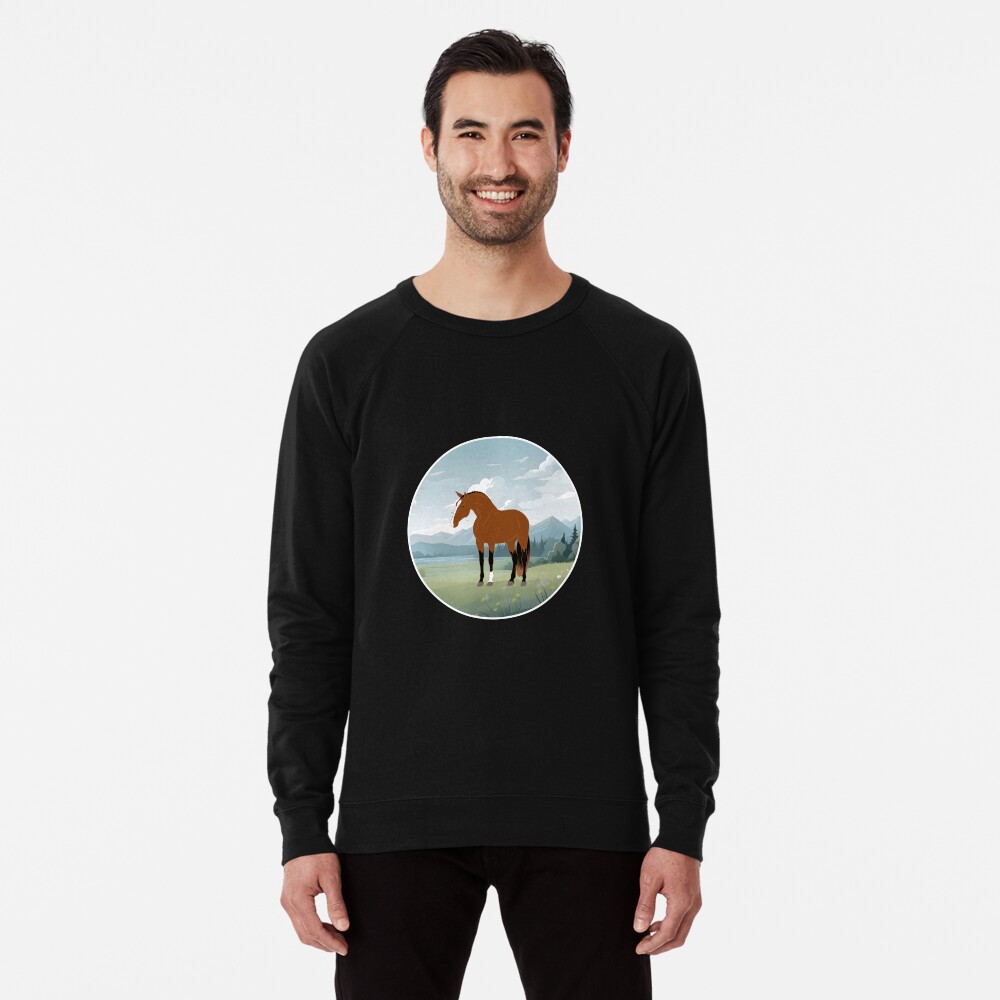 Aperçu de l'œuvre Sweatshirt léger créée et vendue par WebEquitation.