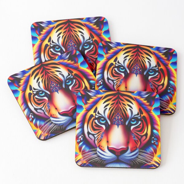 Item preview, Surreal Trippy Tiger designed and sold by PeggyMacStudio.