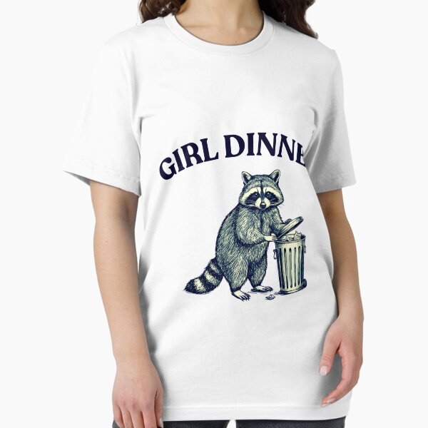 Item preview, Funny Raccoon Trash Can "Girl Dinner" Meme Aesthetic designed and sold by MotivaChic.