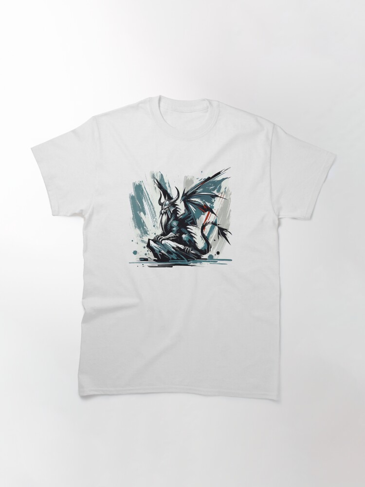 Thumbnail 3 von 7, Classic T-Shirt, Wikinger Drache designt und verkauft von Kobeko.