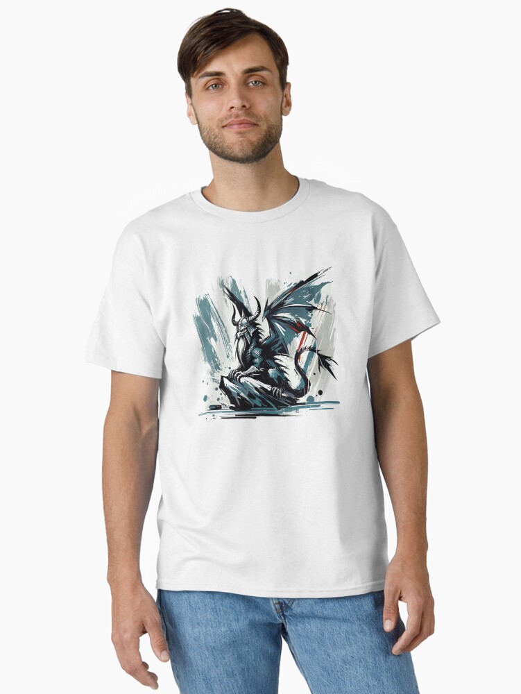 Thumbnail 1 von 7, Classic T-Shirt, Wikinger Drache designt und verkauft von Kobeko.