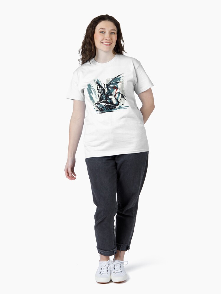 Thumbnail 4 von 7, Classic T-Shirt, Wikinger Drache designt und verkauft von Kobeko.