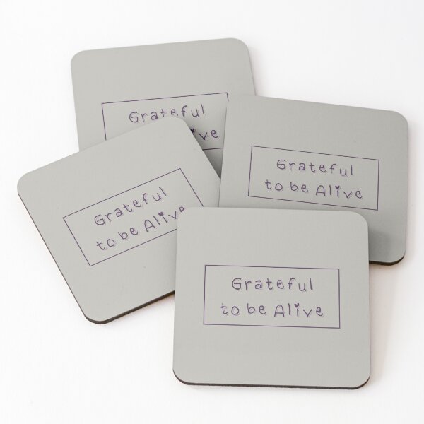 Item preview, "Grateful to Be Alive" Inspirational Typography designed and sold by trepiu.