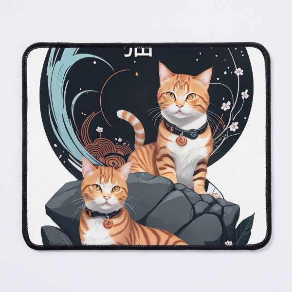 Item preview, Ukiyo-e Japanese Cat – Traditional Japanese Style Illustration designed and sold by ChibiPandaArt.