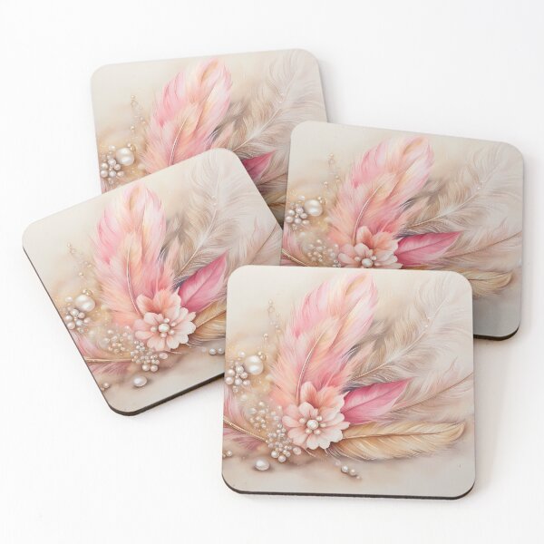 Item preview, Pastel Pink Feathers designed and sold by CalmnessbyChoice.