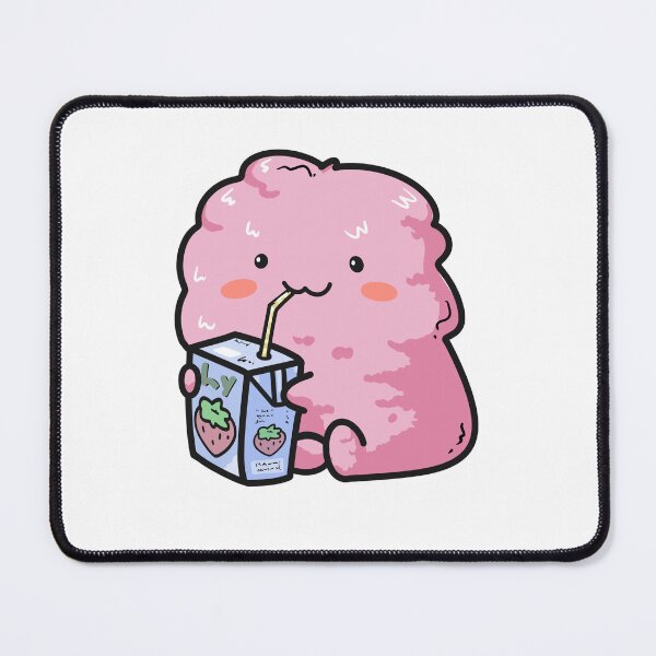 Item preview, Fluffy Sips designed and sold by Cute & Funny Hand-Drawn Prints | Happy Doodle Friends Shop.