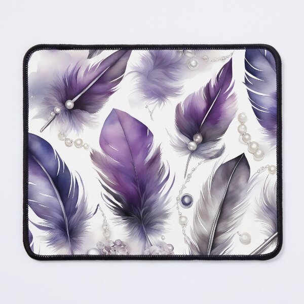 Item preview, Purple Feathers and Pearls designed and sold by CalmnessbyChoice.