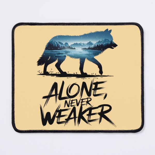 Item preview, Lonely Wolf - Alone, Never Weaker designed and sold by 123ks.