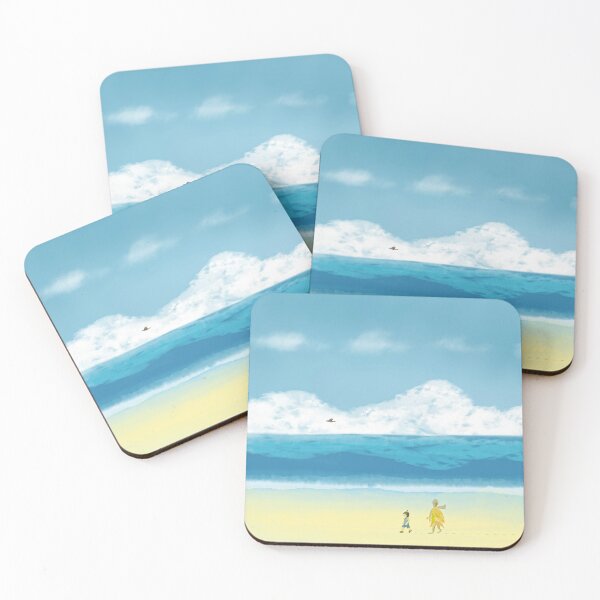 Item preview, Three friends walking on a beautiful beach  designed and sold by greenPQBstudio.