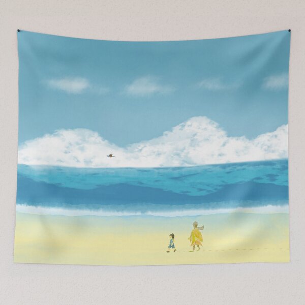Item preview, Three friends walking on a beautiful beach  designed and sold by greenPQBstudio.