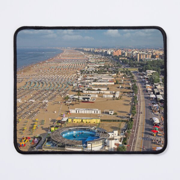 Item preview, Beach and Rimini city cityscape,Adriatic sea summer season designed and sold by goceris.